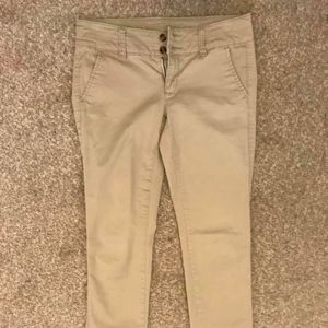 American Eagle Khaki Skinny Pants